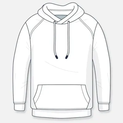 White hoodie mockup